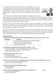 English Worksheet: TEST