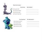 English Worksheet: Body description