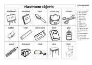 CLASSROOM OBJECTS: learn, listen and paint