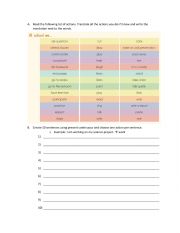 English Worksheet: At school we...