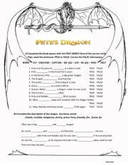 Petes Dragon Movie worksheet