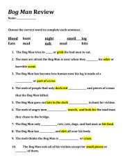English Worksheet: 