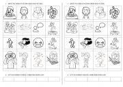 English Worksheet: verbs of action