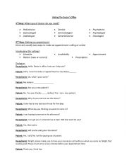 English Worksheet: Visiting the Doctor 