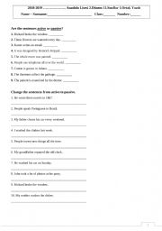 English Worksheet: Simple past tense