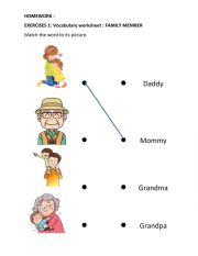 Vocabulary of family members