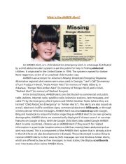 Amber Alerts History