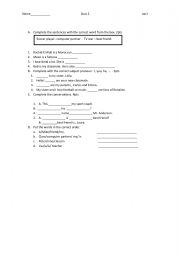 English Worksheet: Verb be Quiz