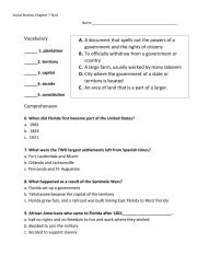 English Worksheet: Social Studies Quiz