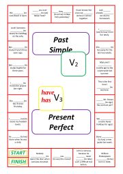 English Worksheet: past vs present perfect