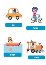 English Worksheet: vehicles