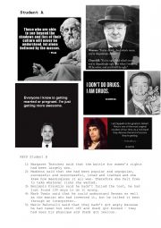 English Worksheet: REPORTED QUOTES