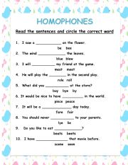 Homophones 