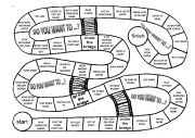 English Worksheet: Want to_board game