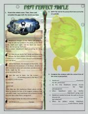 English Worksheet: Past Perfect - Maleficent