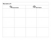 English Worksheet: Lottery good choices bad choices