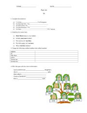 English Worksheet: elementary test