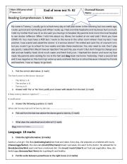 English Worksheet: 7th form final test N:2