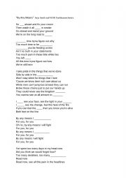 English Worksheet: Fill in the gaps lyrics