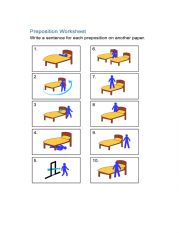 English Worksheet: prepositions
