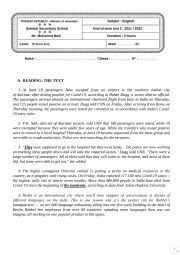 End of term test 2 March 2022