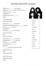 English Worksheet: Queen - LyricsTraining