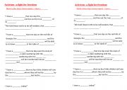 English Worksheet: Martin Luther King - I have a dream speech 