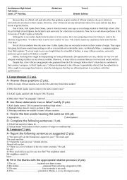 English Worksheet: Test