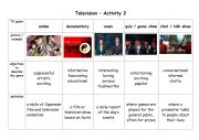English worksheet: Televsion Genres