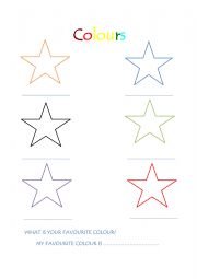 English Worksheet: COLOURS