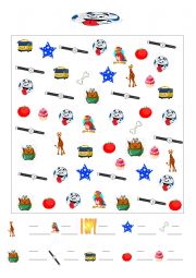English Worksheet: I SPY regular plurals