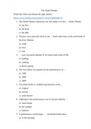 English Worksheet: The Globe Theatre