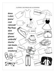 English Worksheet: Clothing