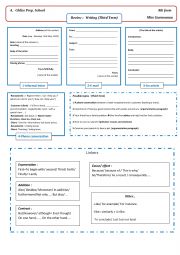 English Worksheet: Review: Writing