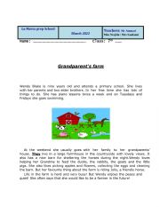English Worksheet: end of term test 2