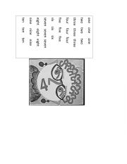 English Worksheet: NUMBER- FACE