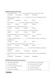 English Worksheet: business english