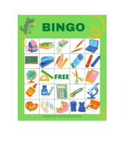 English Worksheet: BINGO