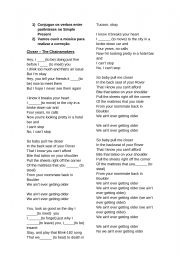 English Worksheet: closer song