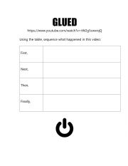English Worksheet: Pixar Glued