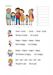 English Worksheet: Family