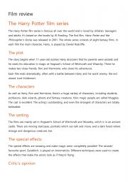 English Worksheet: Harry Potter 