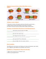 prepositions of place