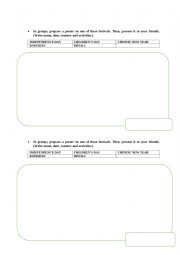 English Worksheet: Work in pairs