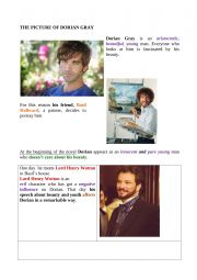English Worksheet: The Picture of Dorian Gray: the plot