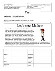personal information, ordinal numbers and dates