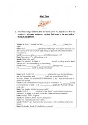 English Worksheet: Mini test