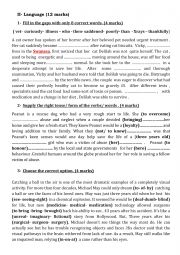 English Worksheet: First form  Mid of Term 3 test 
