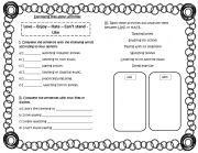 English Worksheet: expressing preference