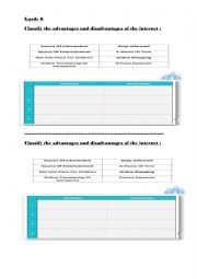 English Worksheet: internet